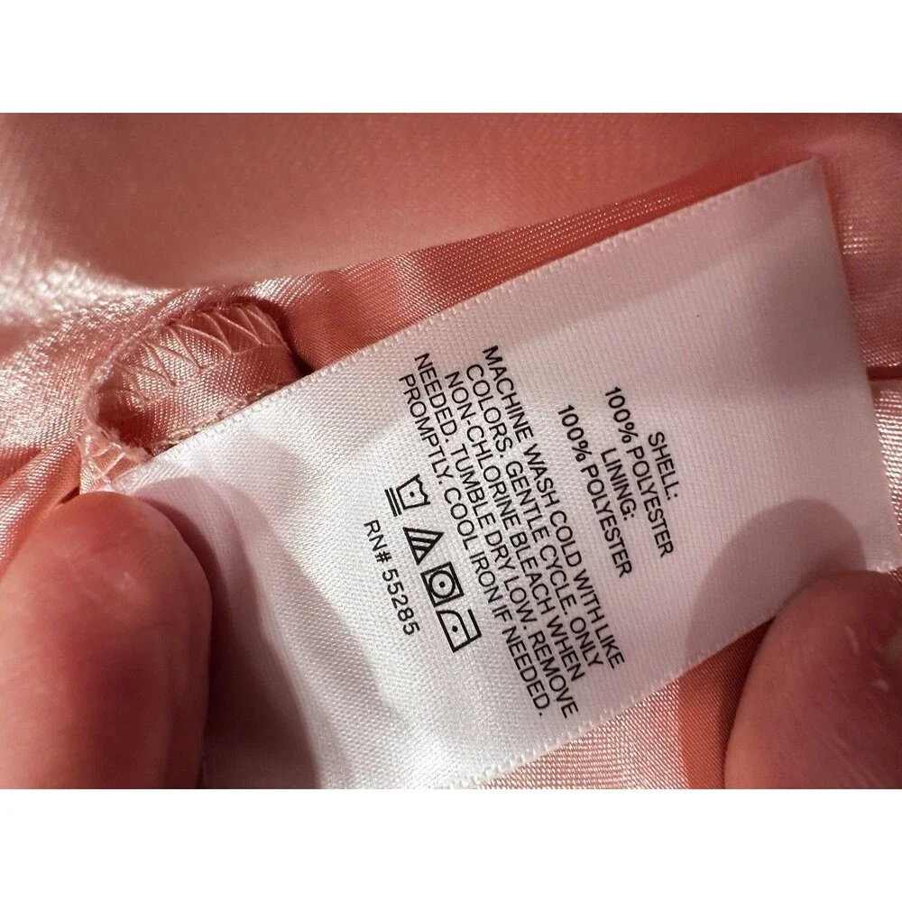 Express Women Pink  Floral Fairy    Coquette maxi dress size S  Ruffle‎ High Low - Picture 9 of 13